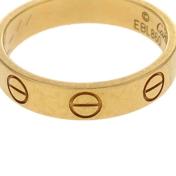 Cartier Mini Love Ring Au750 #48 EBL860 144782 - Picture 1 of 4